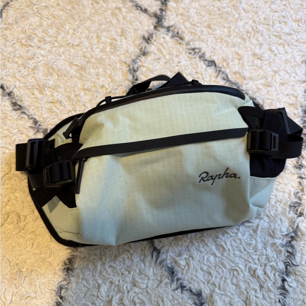 Rapha White/Light Green and Black Hip/Shoulder Bag
